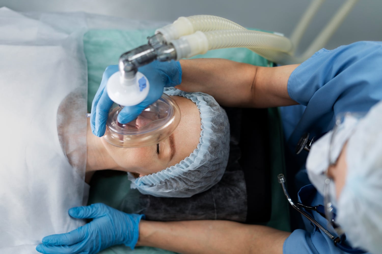 woman under anesthesia